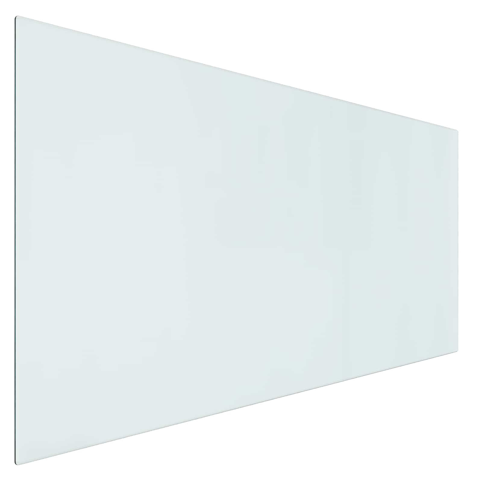 Feuerstelle Glasplatte Transparent 80 x 50 cm Glas