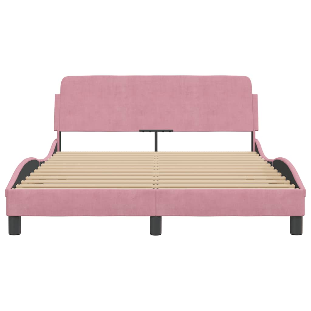 Bettgestell "Dover" Hellgrau 80x200 cm Samt