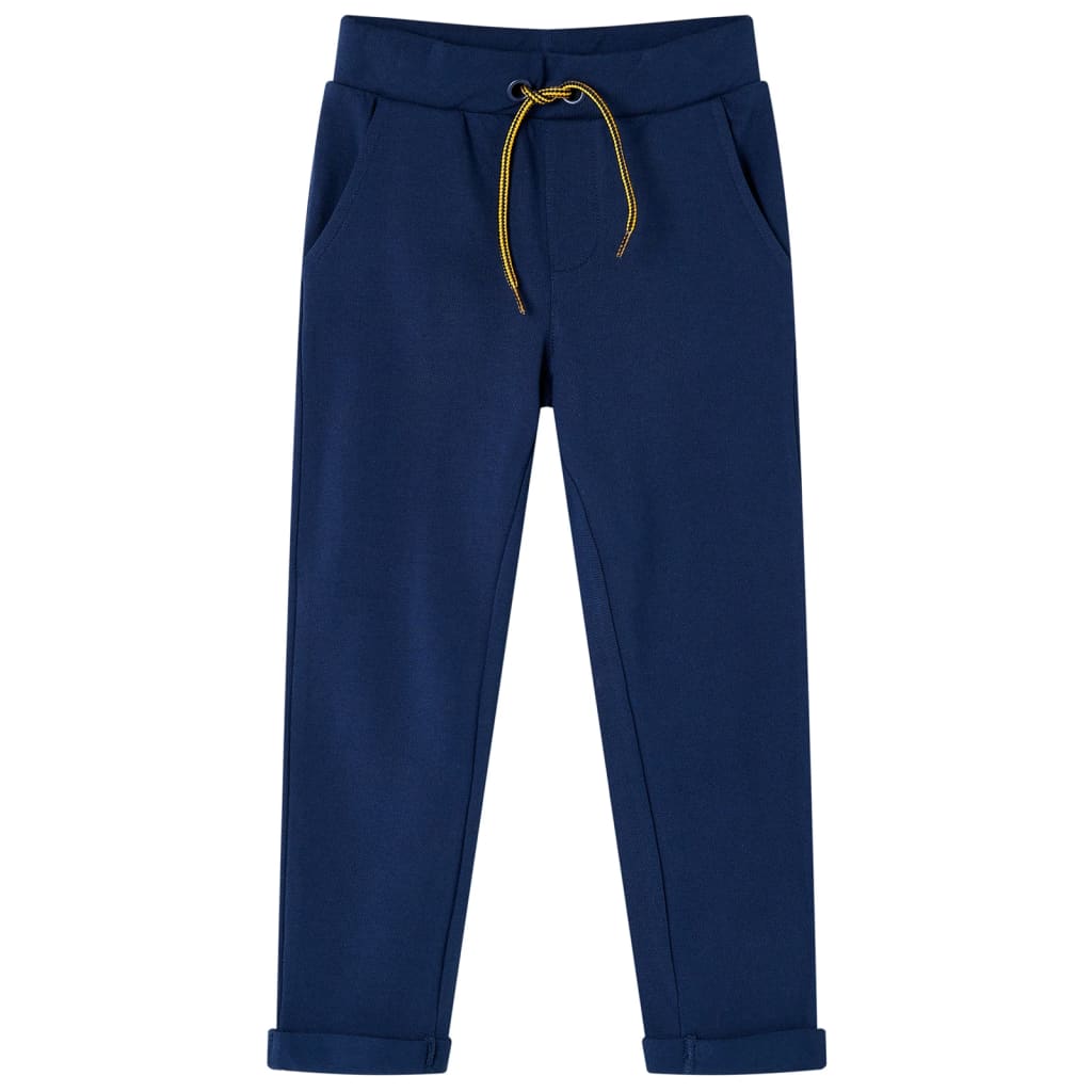 Kinderhose mit Kordelzug Marineblau 128