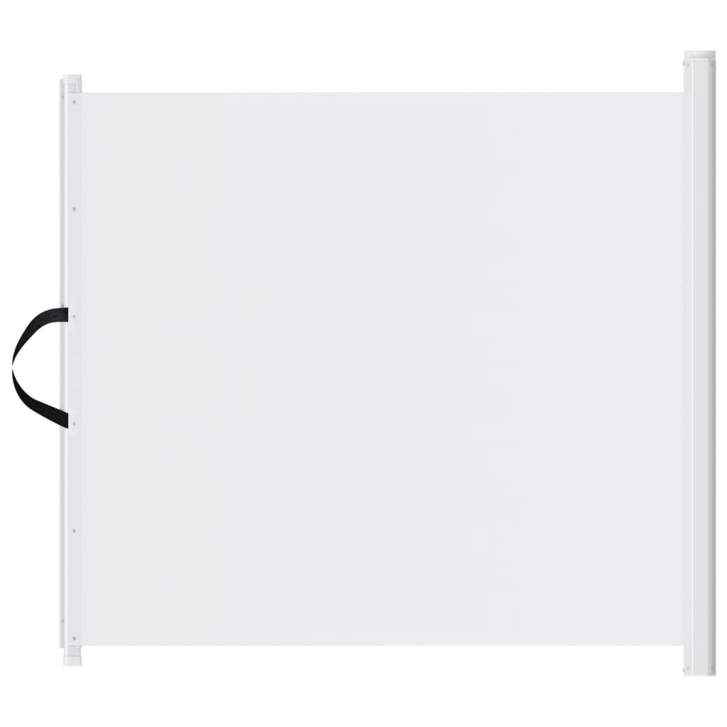 Haustier-Barriere Ausziehbar Weiß 82,5x125 cm