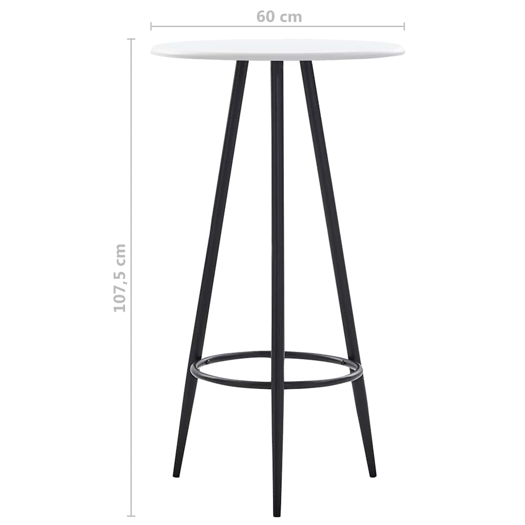 3-tlg. Bar-Set Kunststoff Schwarz