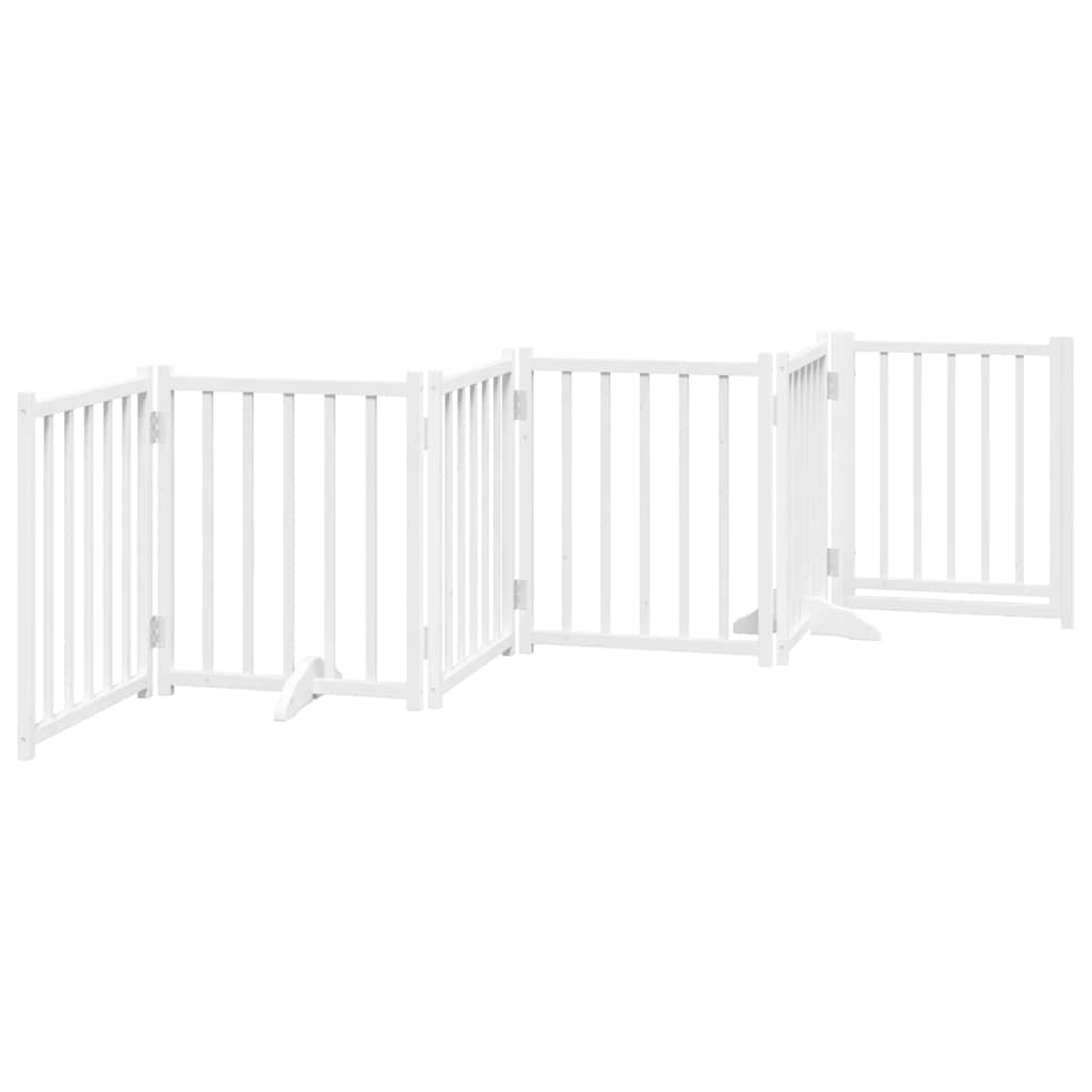 3-tlg. Hundetor Faltbar 150 cm Massivholz Tanne
