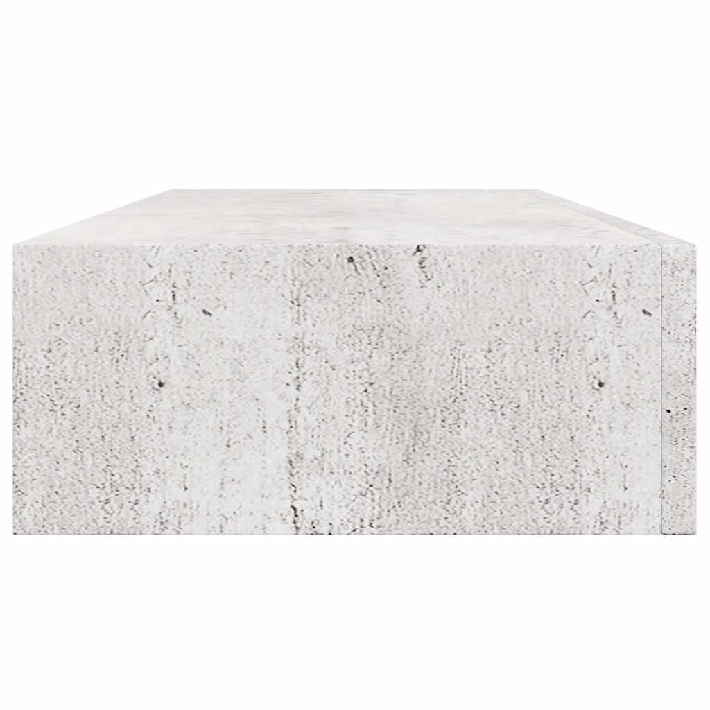 Wandregal mit Schublade Weiß 40x23,5x10 cm MDF