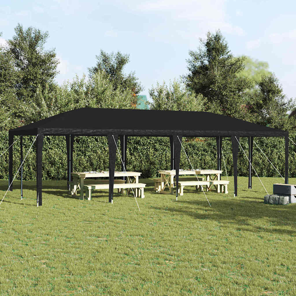Party-Zelt Weiß 400 x 400 x 266 cm Polyethylen und Stahl