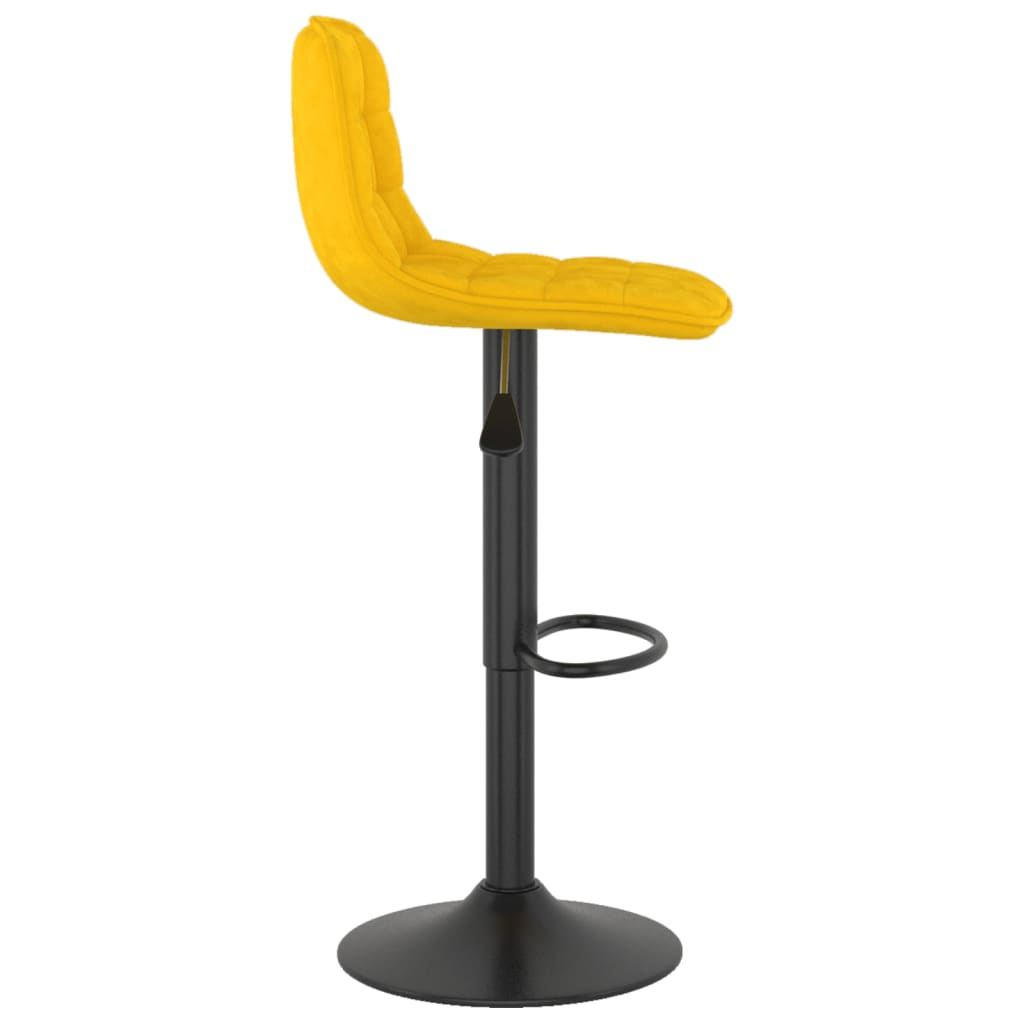 Barhocker 2 Stk. Hellgrün Samt