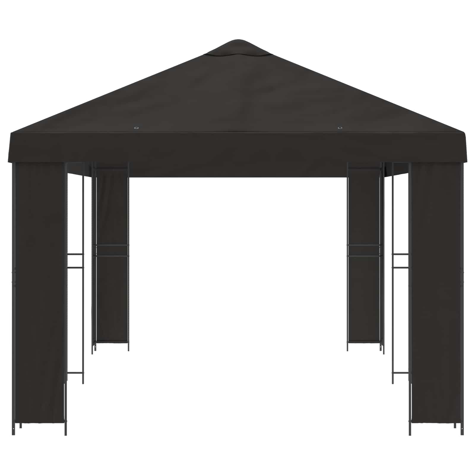 Garten Pavillon 6 x 3 m Beige Polyester und Stahl 190
