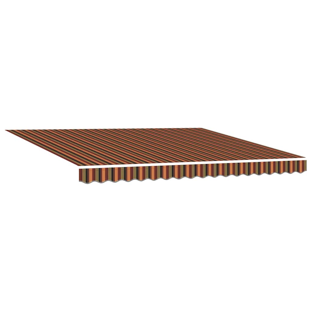 Markise Manuell Einziehbar mit LED 300x250 cm Blau und Weiß