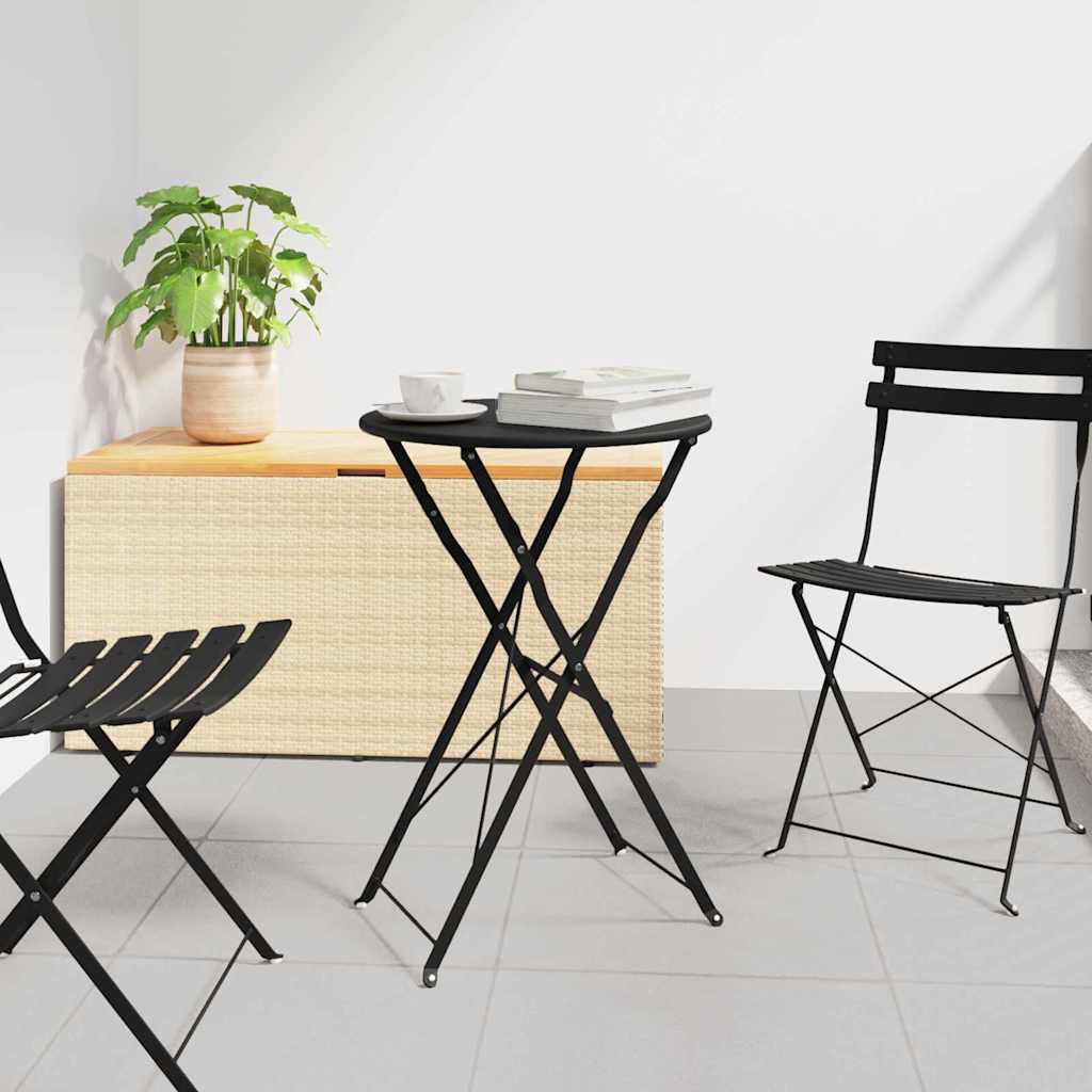 Bistrotisch Weiß Ø 50 x 71 cm Pulverbeschichteter Stahl