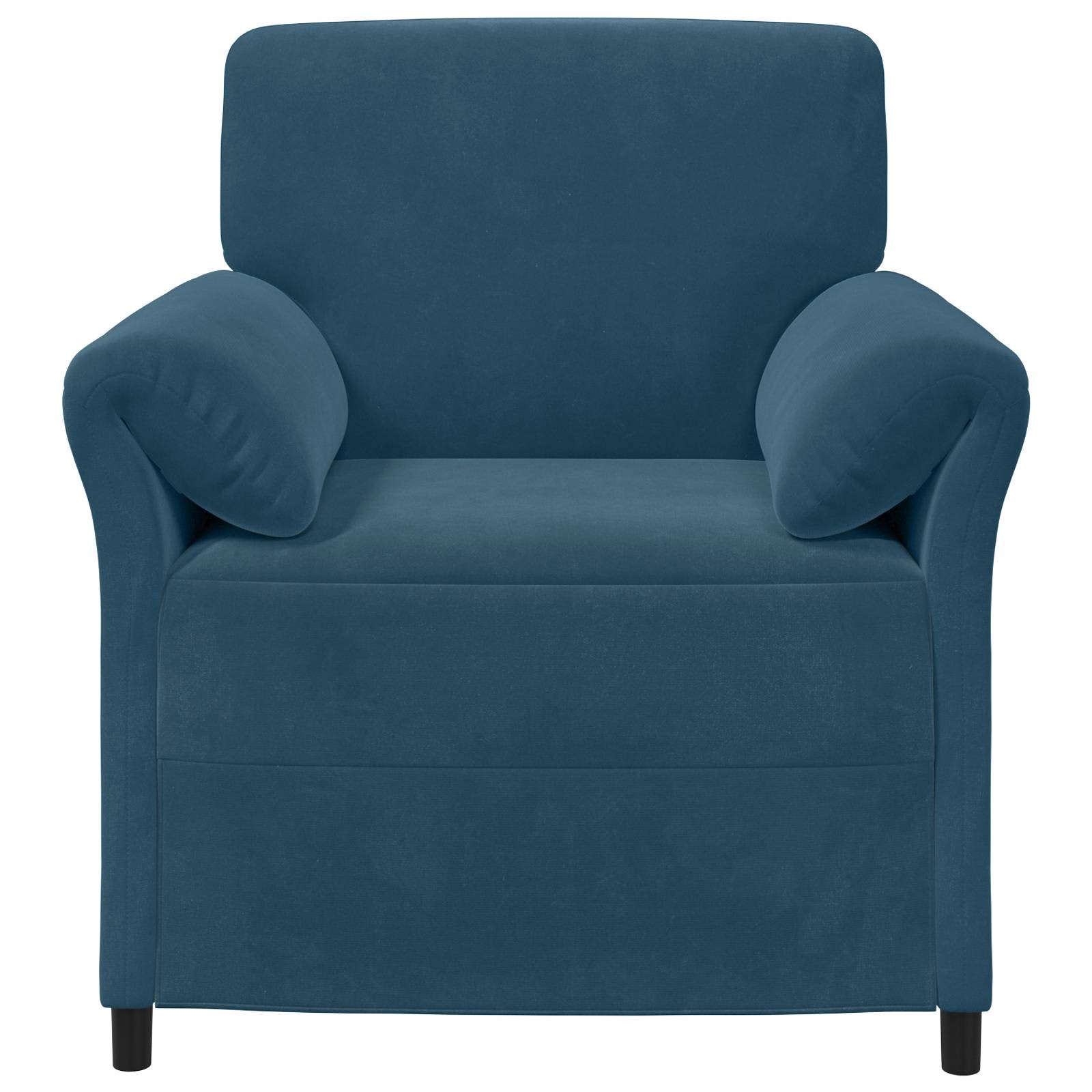 1-Sitzer Sofa Hellgrau 88 x 83 x 95 cm Samt