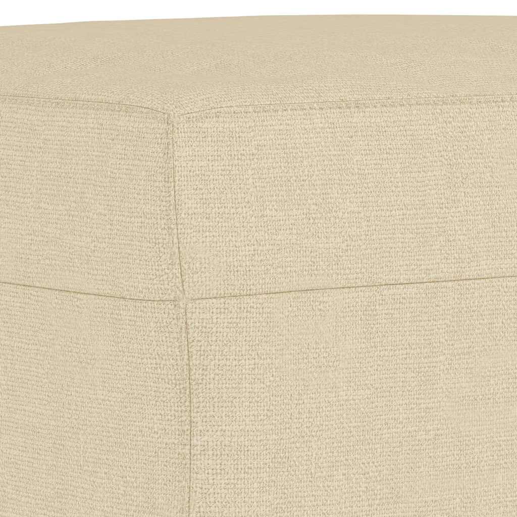 Fußhocker Hellgrau 60x50x41 cm Stoff