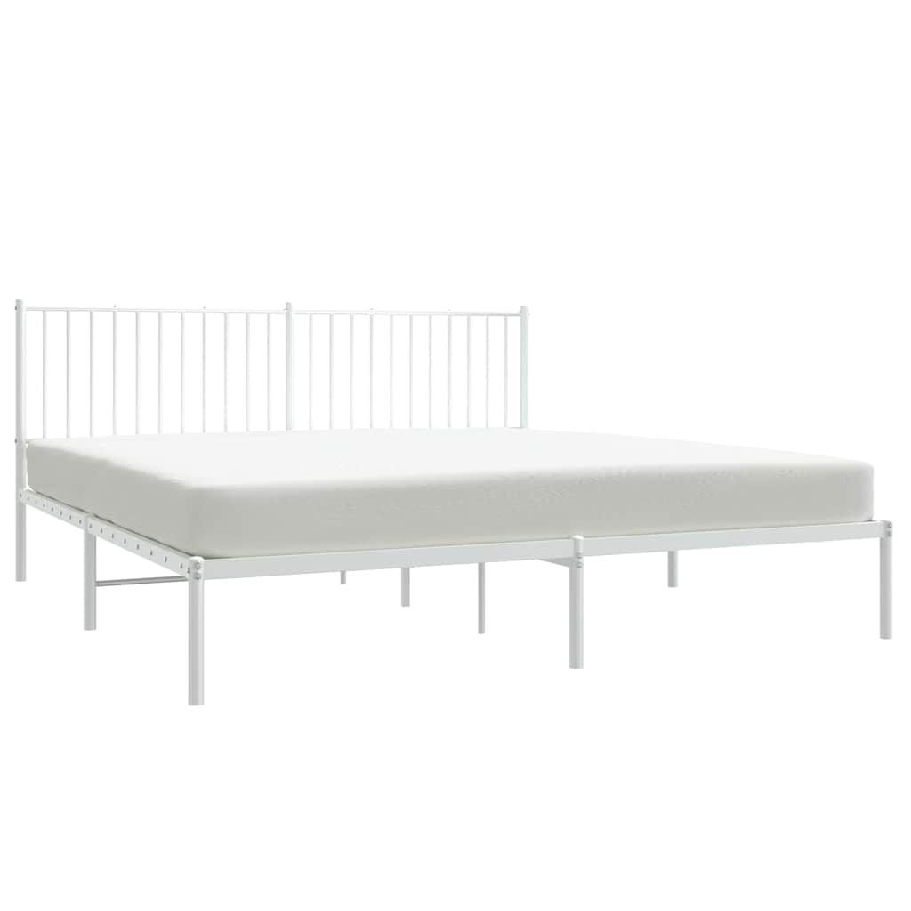 Bettgestell Metall Schwarz 75x190 cm