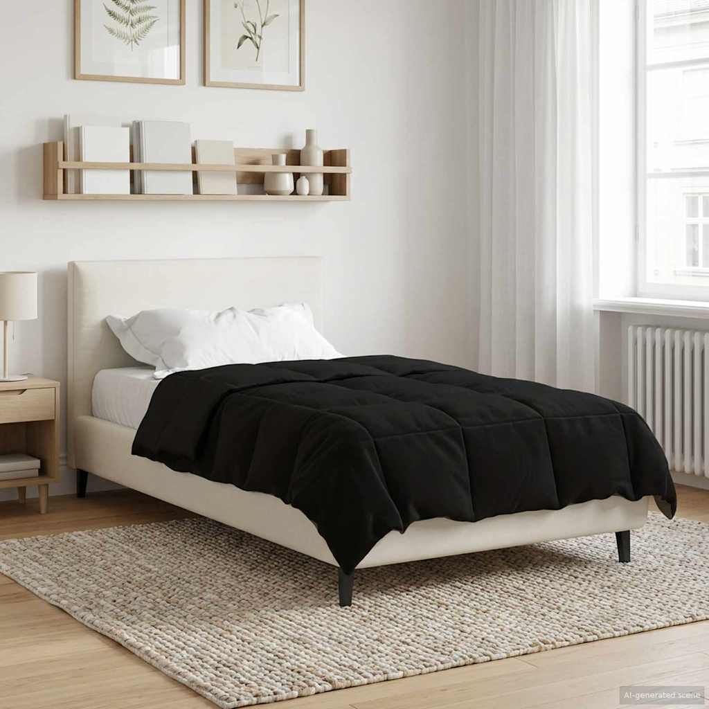 Sommerdecke Gesteppt Anthrazit 135 x 200 cm Mikrofaser