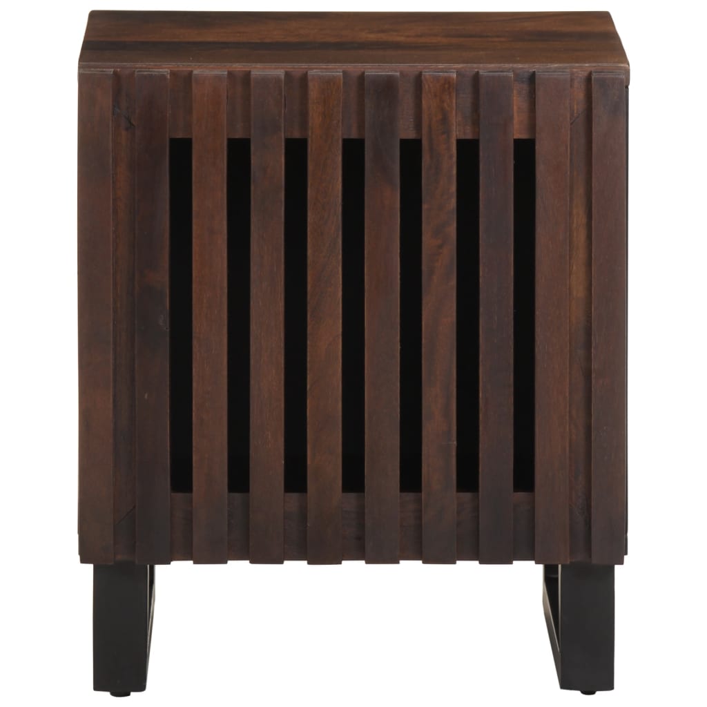 Nachttisch 40x34x46 cm Raues Mangoholz