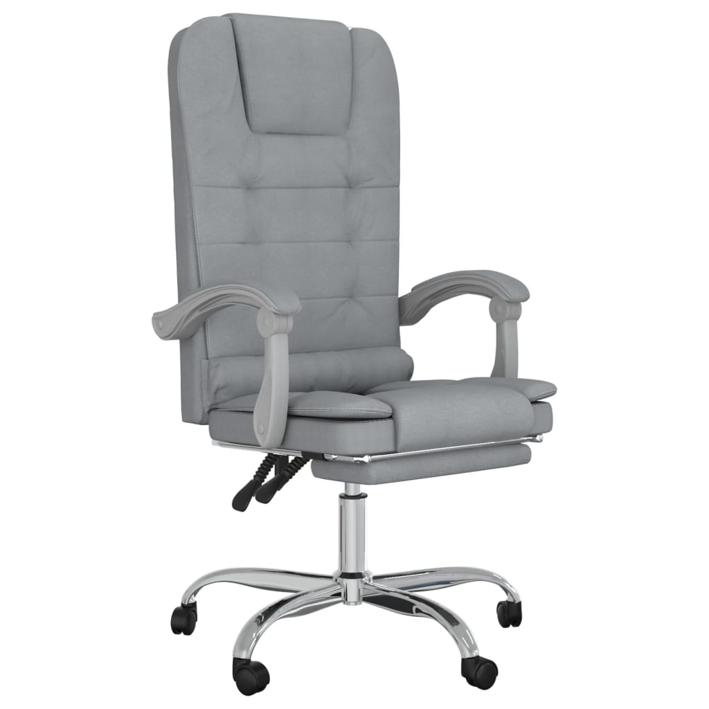 Bürostuhl mit Massagefunktion Taupe Stoff