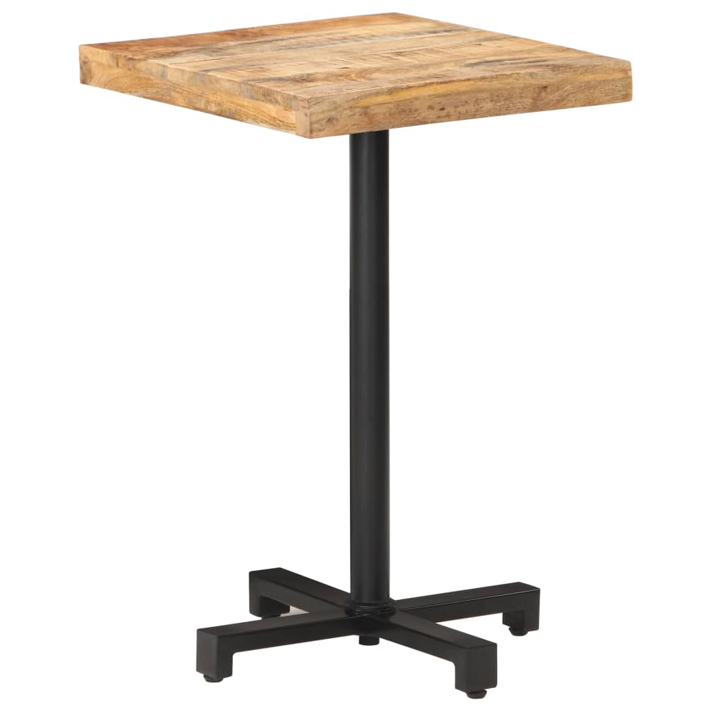 Bistrotisch Rund Ø60x75 cm Raues Mangoholz