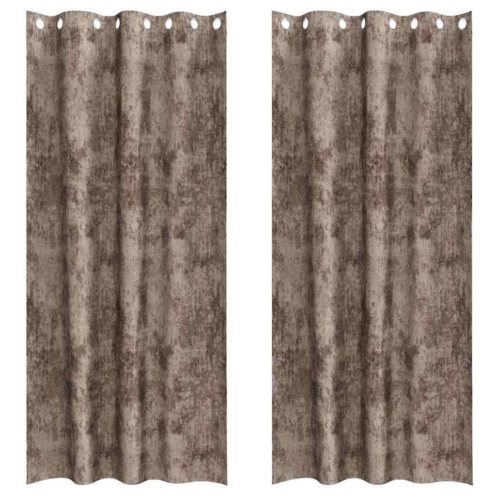 Samtvorhänge mit Vorhängen 2 pcs Weinrot 140 x 140 cm Samt
