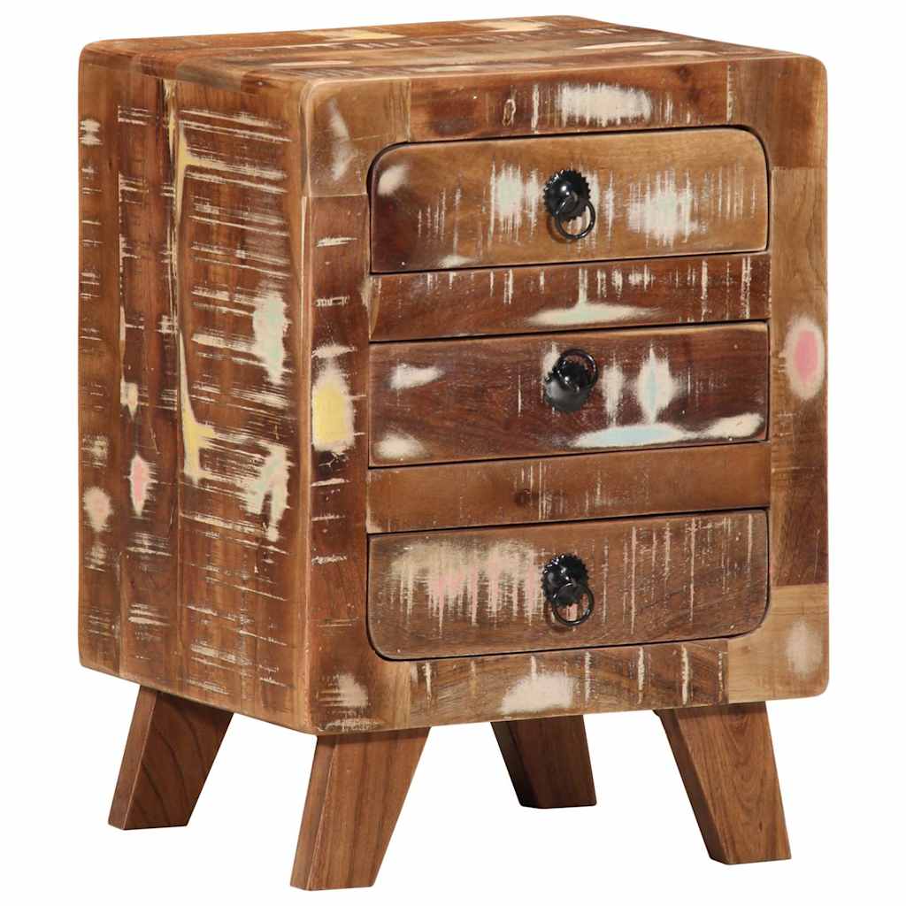 Nachttisch 37x32x50 cm Altholz Massivholz
