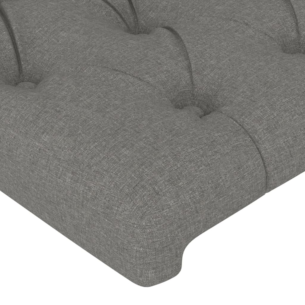 Kopfteil Hellgrau 80x7x118/128 cm Stoff