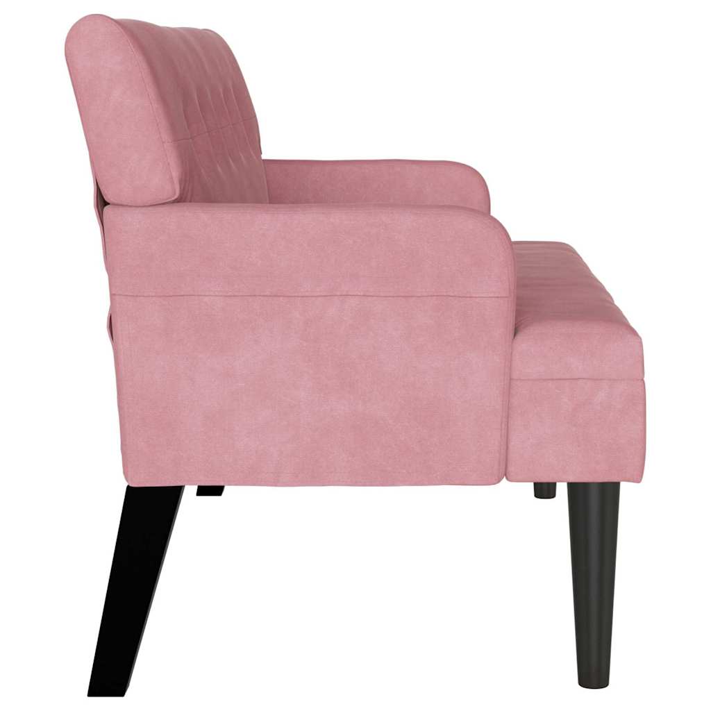 Chesterfield Bank Hellgrau 112 x 65,5 x 75 cm Samt