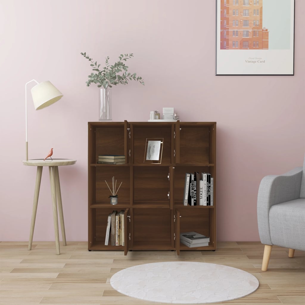 Bücherregal Weiß 90x30x90 cm Holzwerkstoff