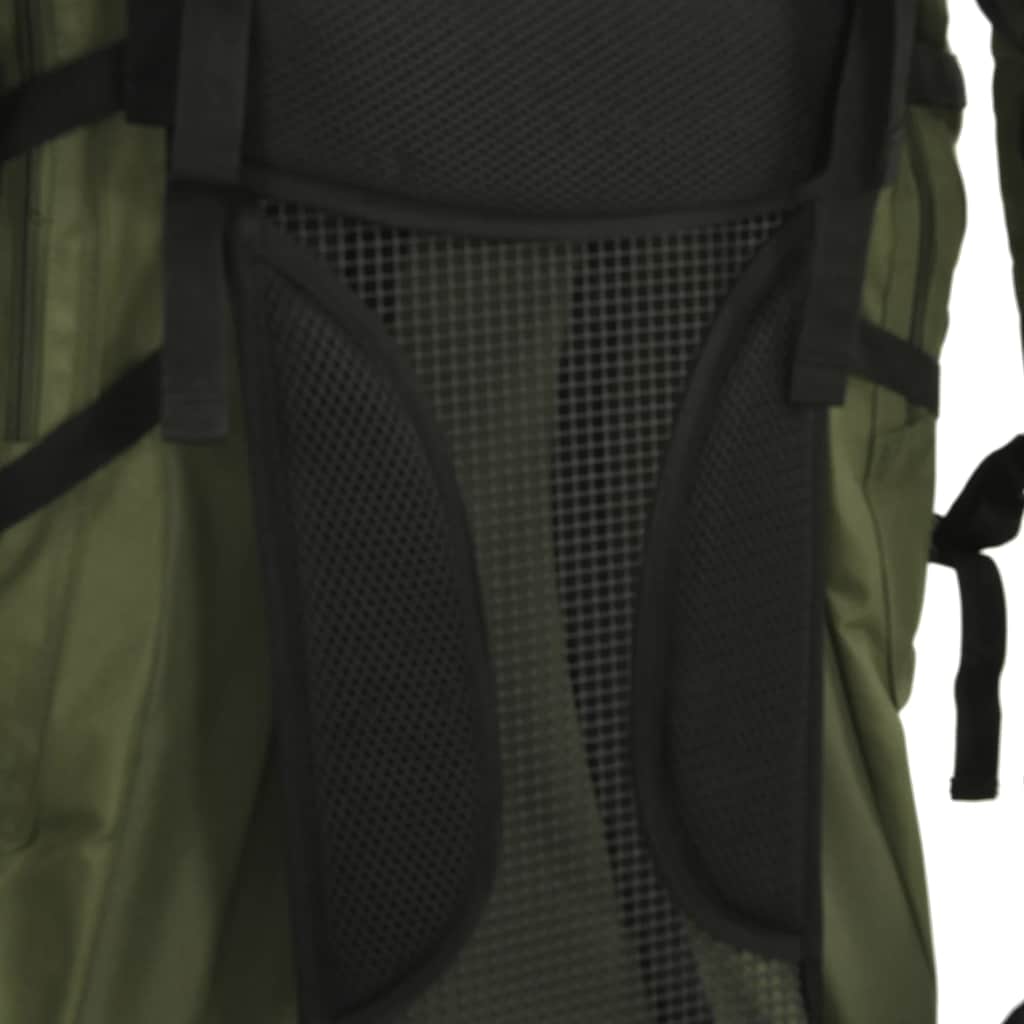 Wanderrucksack Schwarz 60 L Oxford-Gewebe