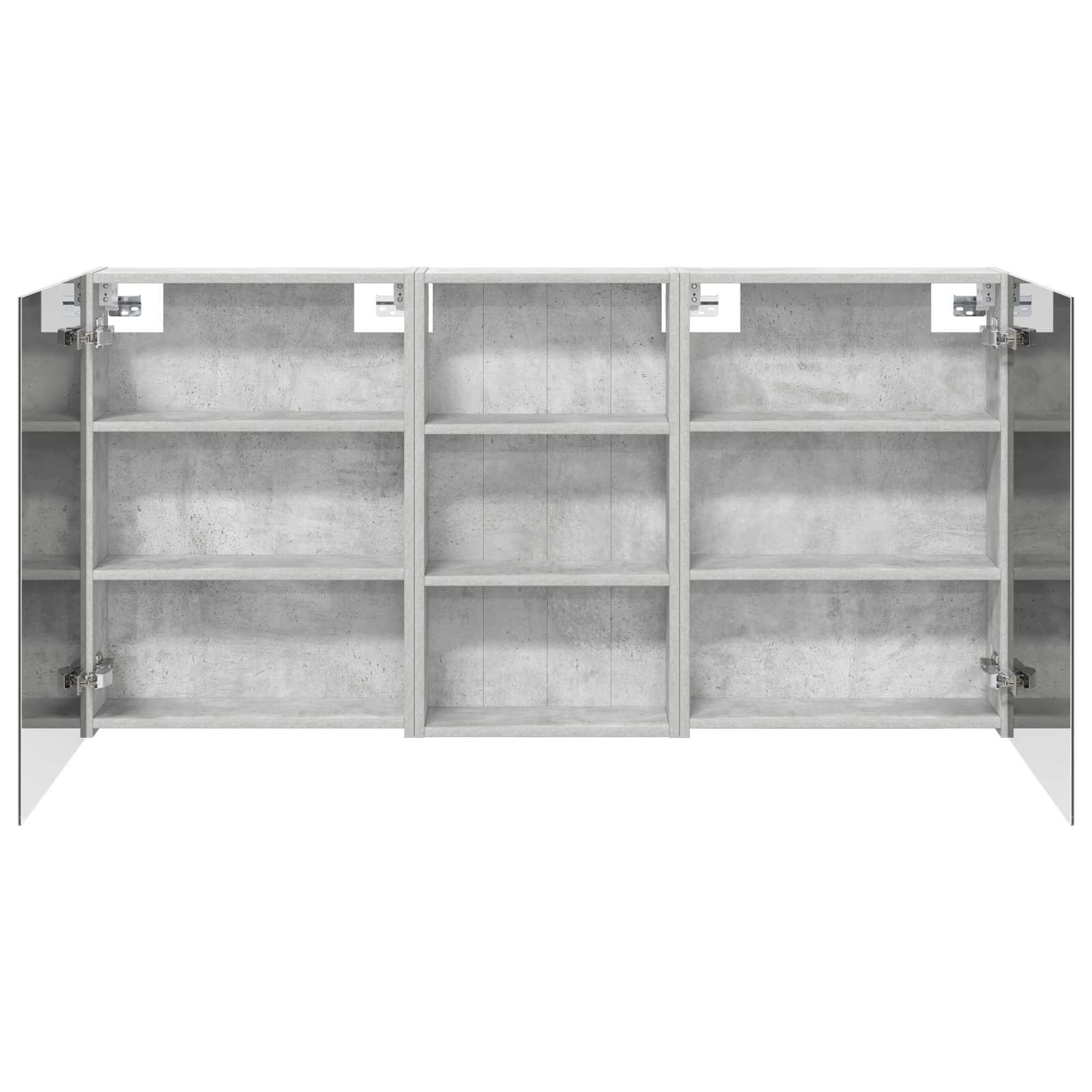 Badezimmerschrank-Set 3 pcs 80 x 10,5 x 50 cm Holzwerkstoff