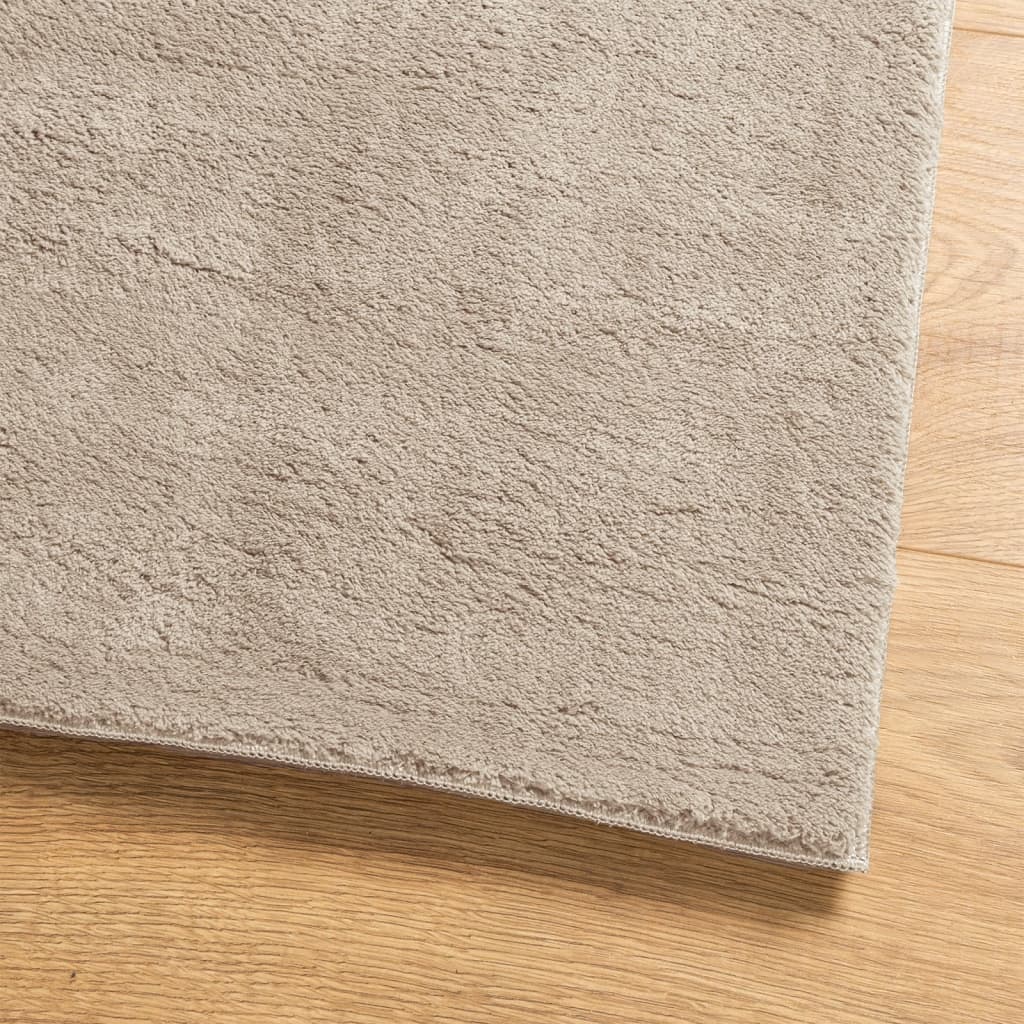 Teppich HUARTE Kurzflor Weich und Waschbar Anthrazit 60x110 cm
