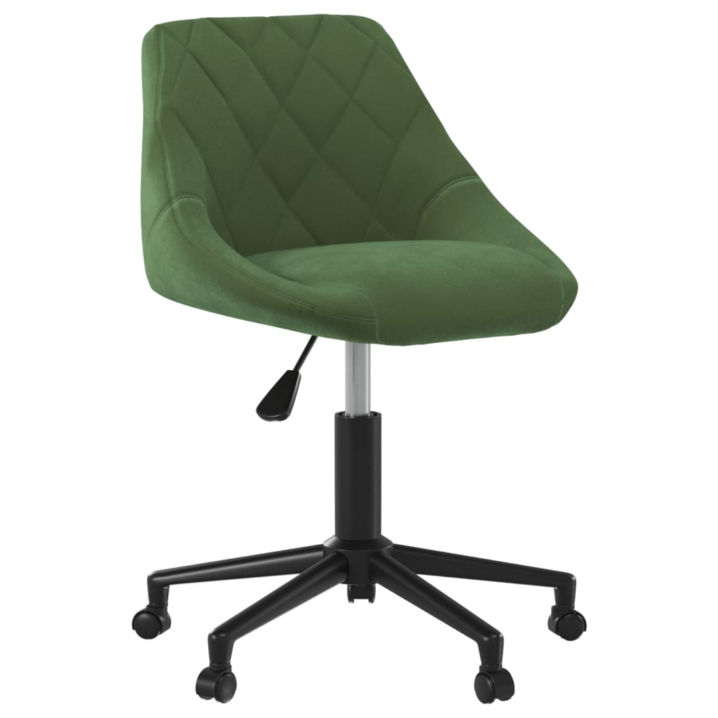 Bürostuhl Drehbar Creme Samt