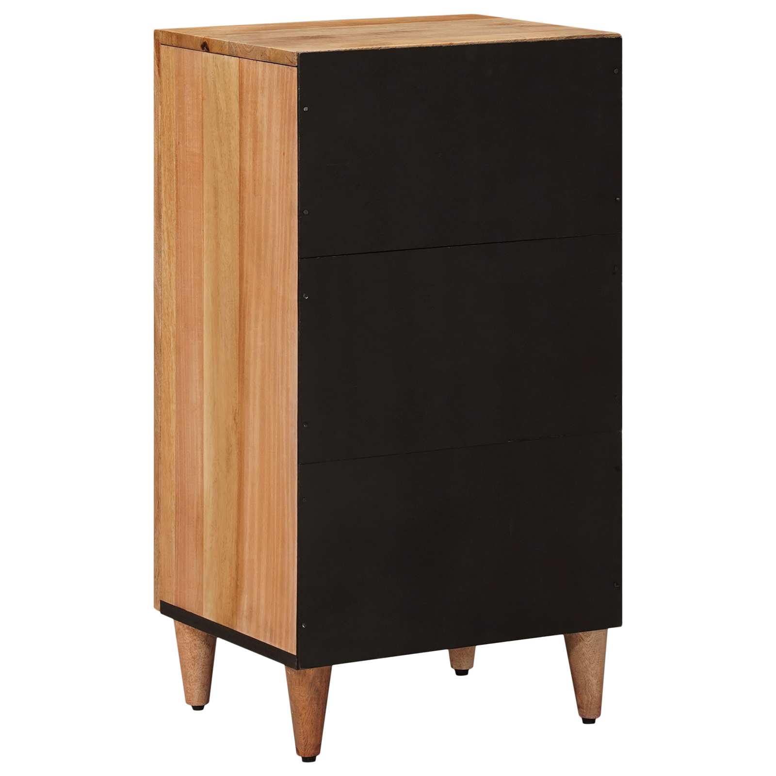 Sideboard mit Speicher Walnuss 40 x 33 x 75 cm Massivholz Mango