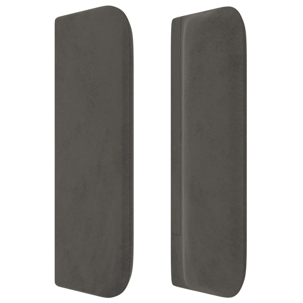 Kopfteil mit Ohren Dunkelblau 93x16x78/88 cm Samt