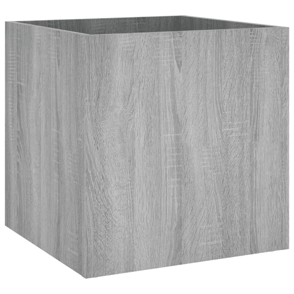 Pflanzgefäß Weiß 40x40x40 cm Holzwerkstoff