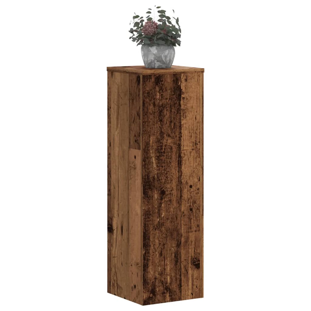 Pflanzenständer 2 Stk. Weiß 33x33x100 cm Holzwerkstoff