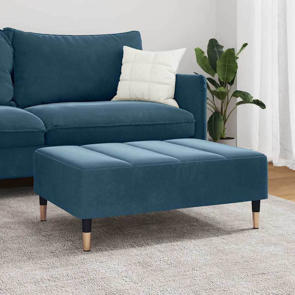 Fußhocker Hellgrau 77x55x31 cm Samt