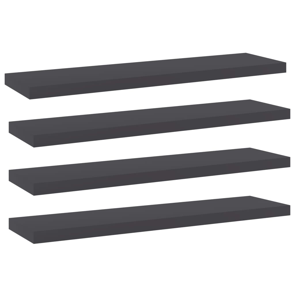Bücherregal-Bretter 4 Stk. Weiß 40x10x1,5 cm Holzwerkstoff