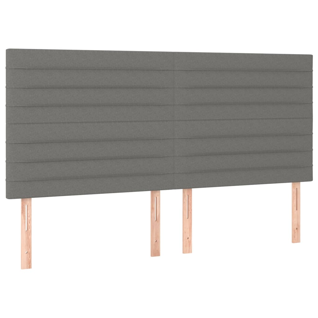 Kopfteil Hellgrau 80x5x118/128 cm Stoff