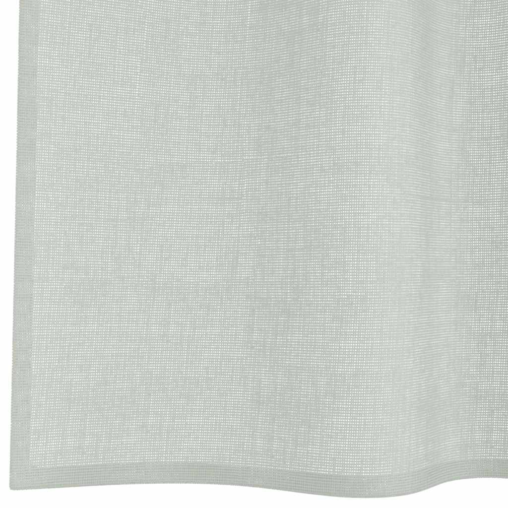 Voile Vorhänge mit Ösen 2 Stk. Apfelgrün 140x140 cm