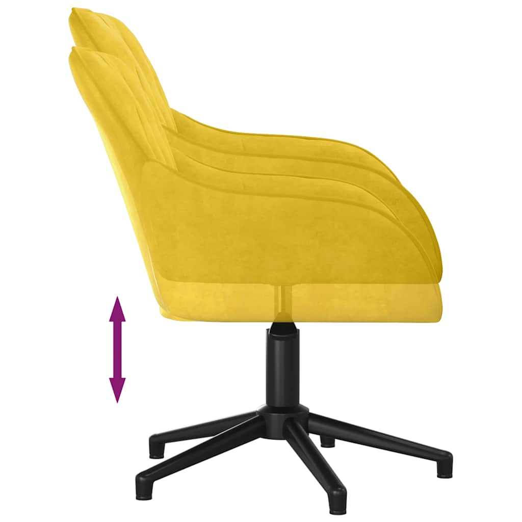 Bürostuhl Drehbar Blau Samt