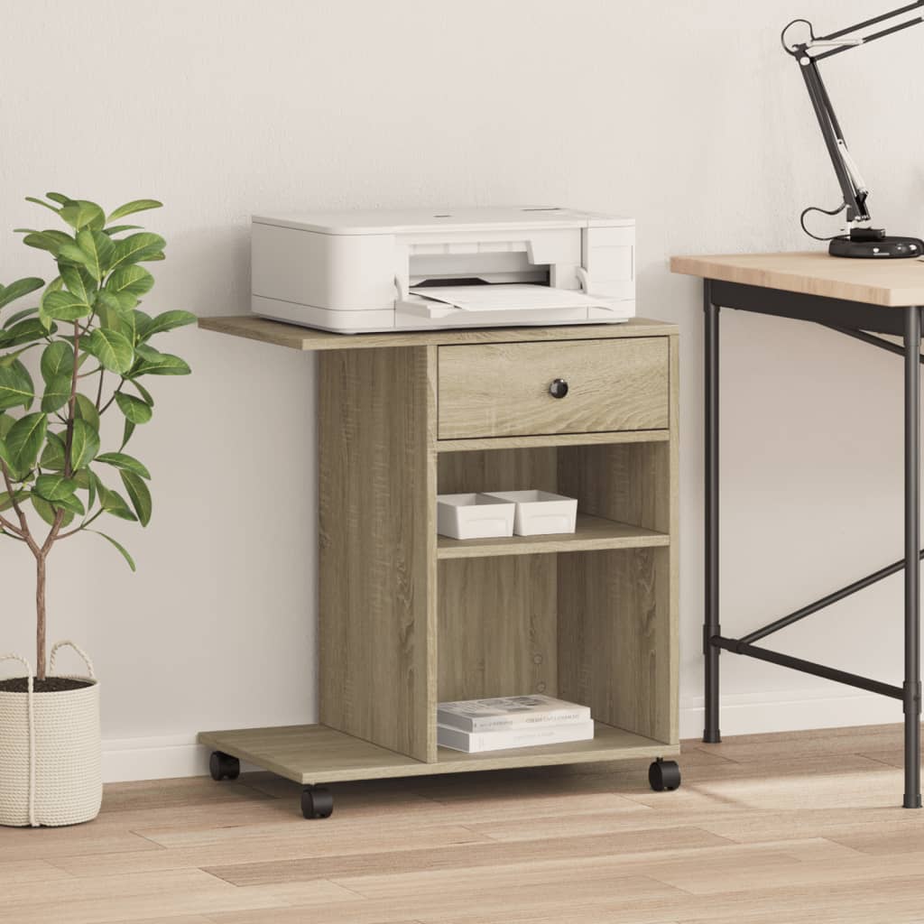 Druckerständer Uni Altholz 60 x 40 x 68.5 cm Holzwerkstoff