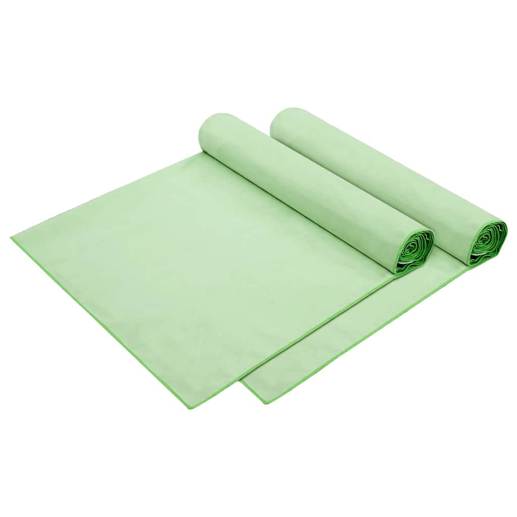 Sonnenliege-Tücher 2 pcs Schwarz 210 x 75 cm
