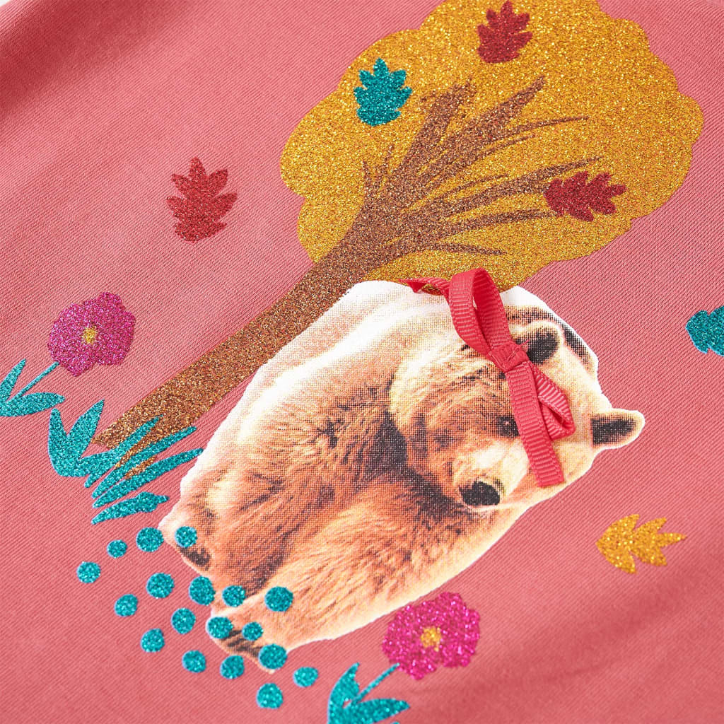 Kinder-Langarmshirt Dunkelorange 140