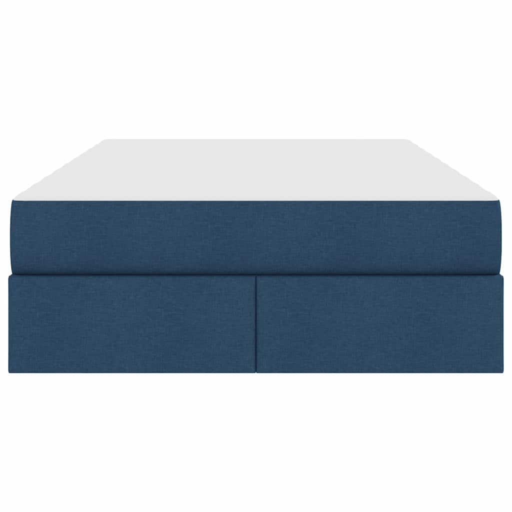 Aufbewahrungsbett mit Matratze Hellgrau 90 x 190 cm Polyester