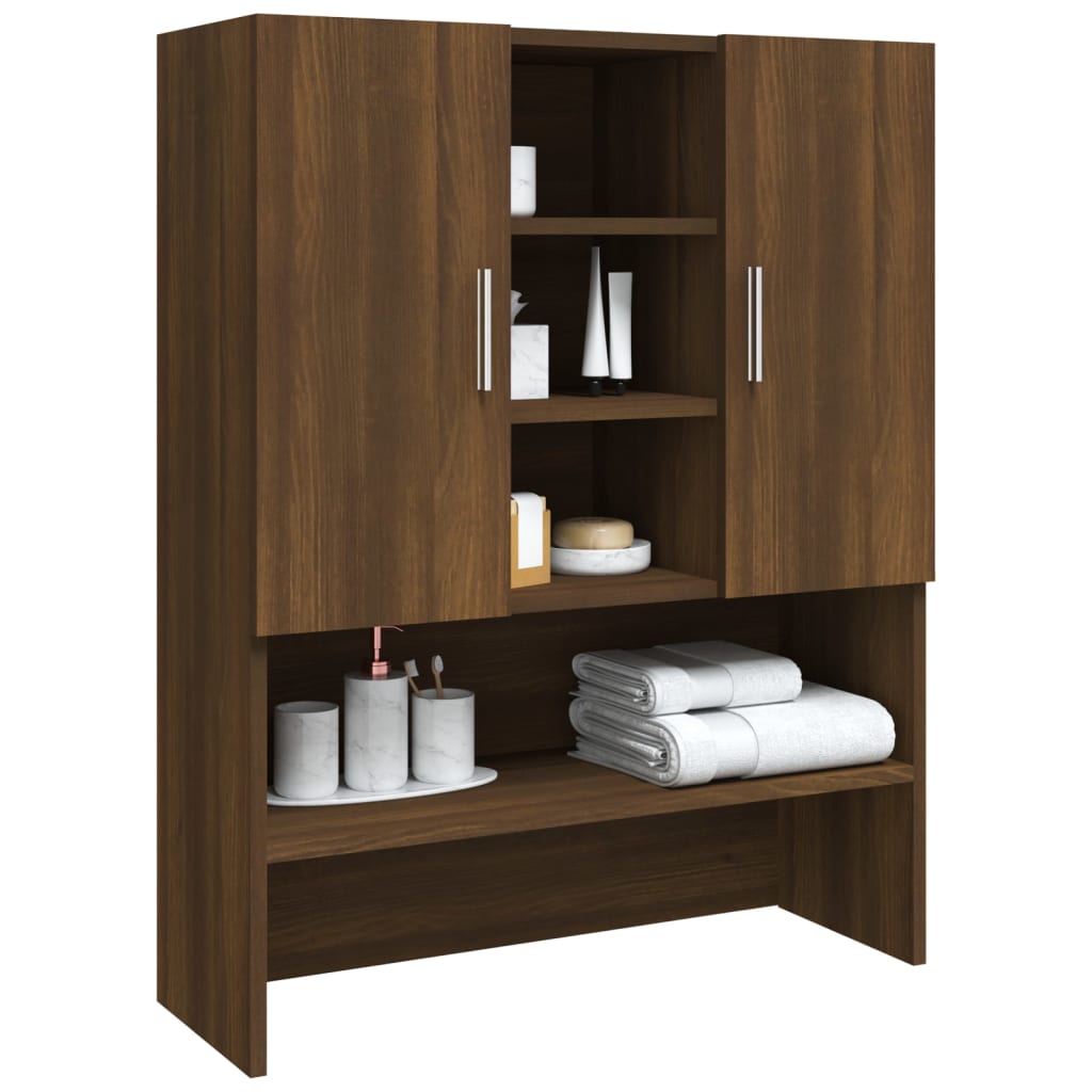 Waschmaschinenschrank Weiß 70,5x25,5x90 cm