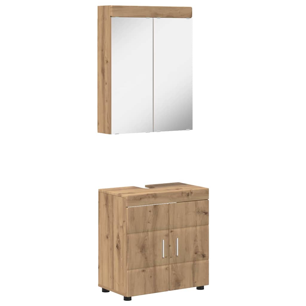 Badezimmermöbel-Set TULUM 2 pcs Weiß 60 x 34 x 63 cm