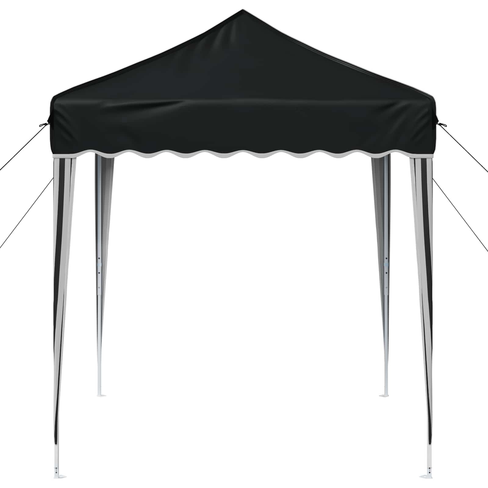 Pop-up Partyzelt 195 x 195 x 245 cm Creme Oxford-Stoff