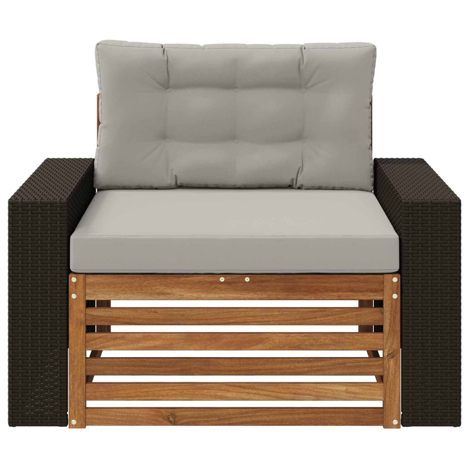 2 Stück Outdoor-Sofa Natur