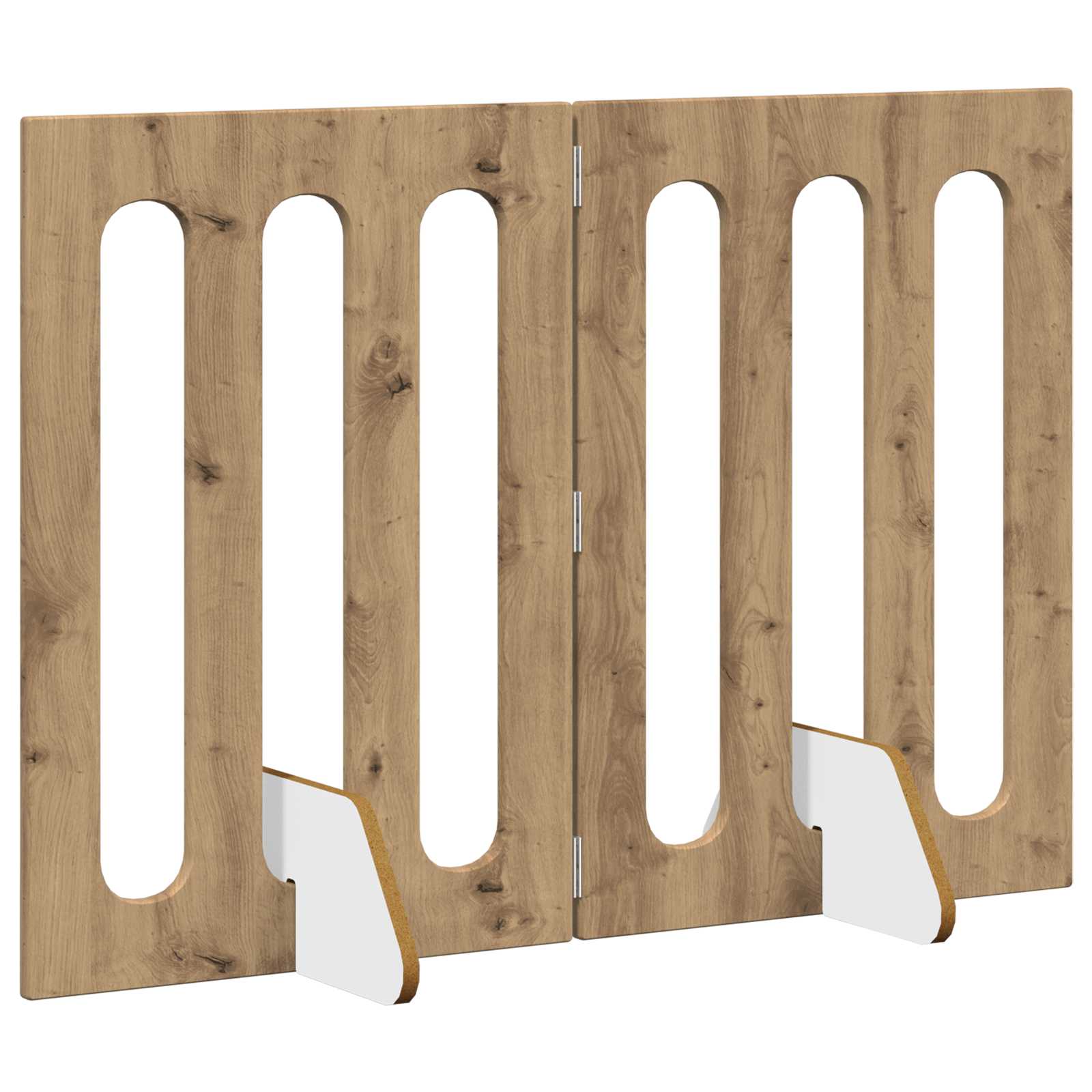 Faltbarer Haustierzaun 2 pcs Weiß 100,5 x 38 x 70 cm