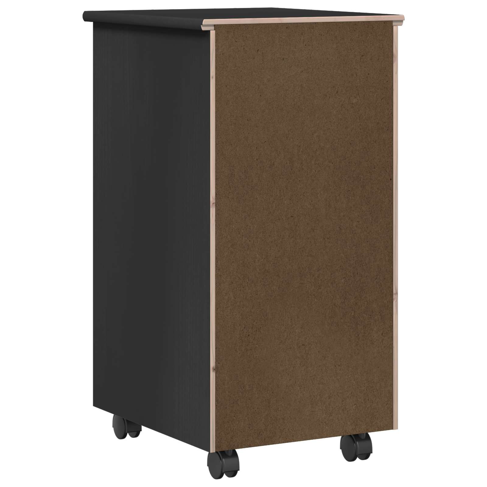 Rollschrank Honigbraun 34 x 39 x 65,5 cm Massivholz Kiefer