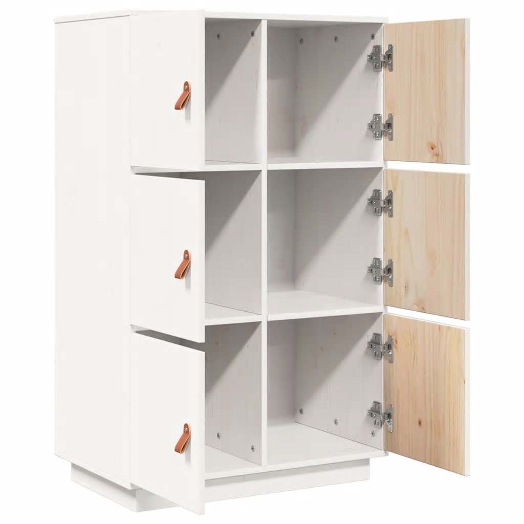 Highboard 67x40x108,5 cm Massivholz Kiefer
