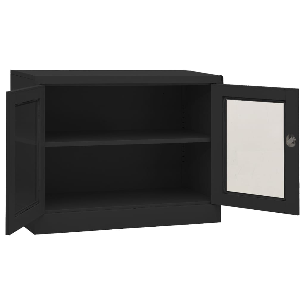 Büroschrank Weiß 90x40x70 cm Stahl