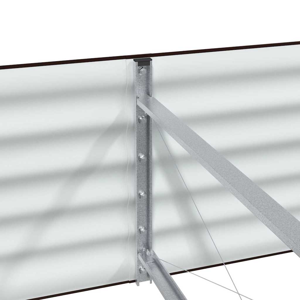 Hochbeet Grün 400 x 80 x 81 cm Stahl